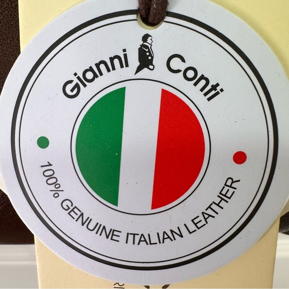 Gianni Conti Doctor Handbag | Brown Leather & Brass | NWT - Picture 15 of 16